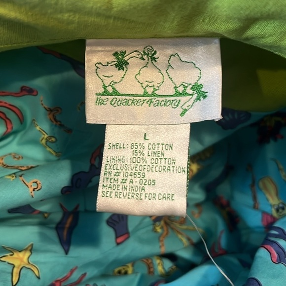 Quacker Factory Colorful Fish Sea Life Embroidered Jacket Teacher Art Cardigan - Picture 13 of 16